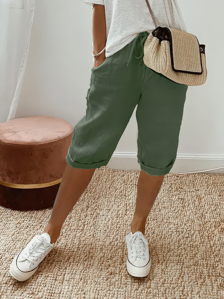 Karin™ | Comfortabele shorts met opgerolde zoom