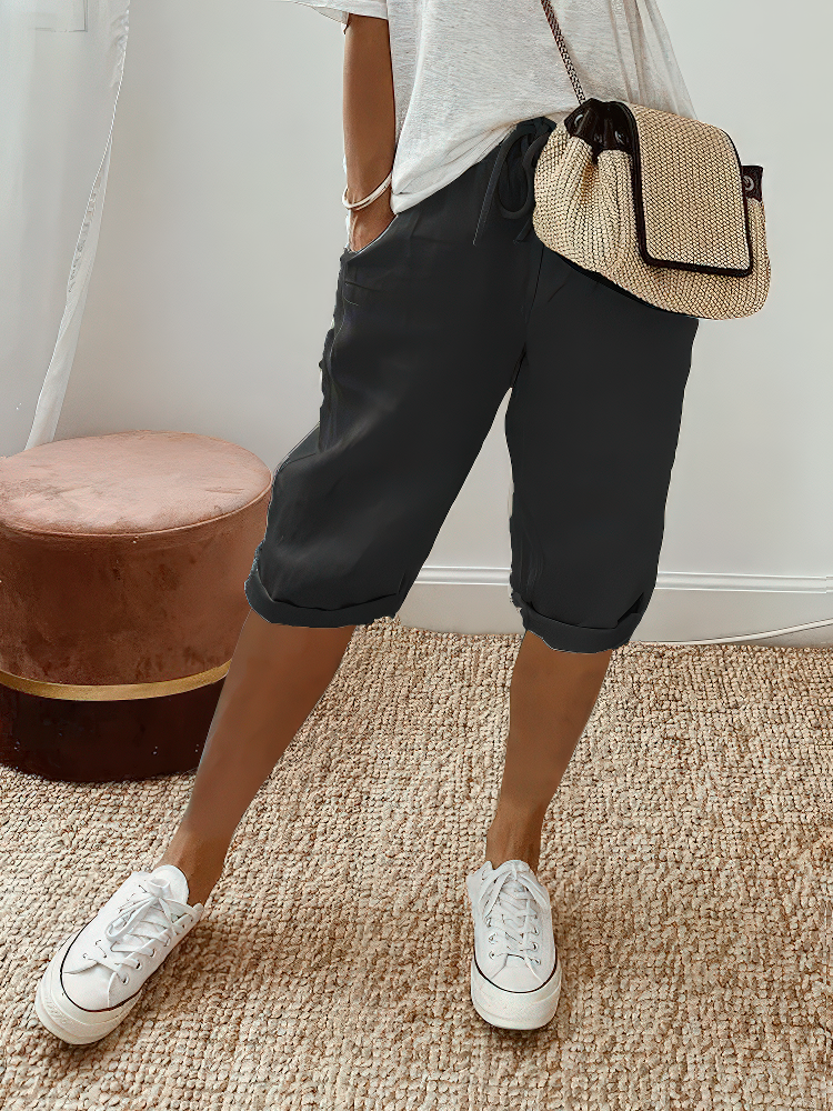 Karin™ | Comfortabele shorts met opgerolde zoom