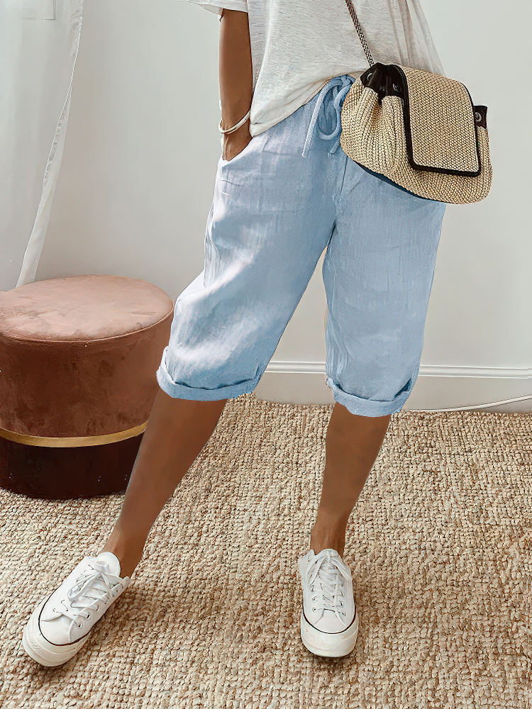 Karin™ | Comfortabele shorts met opgerolde zoom